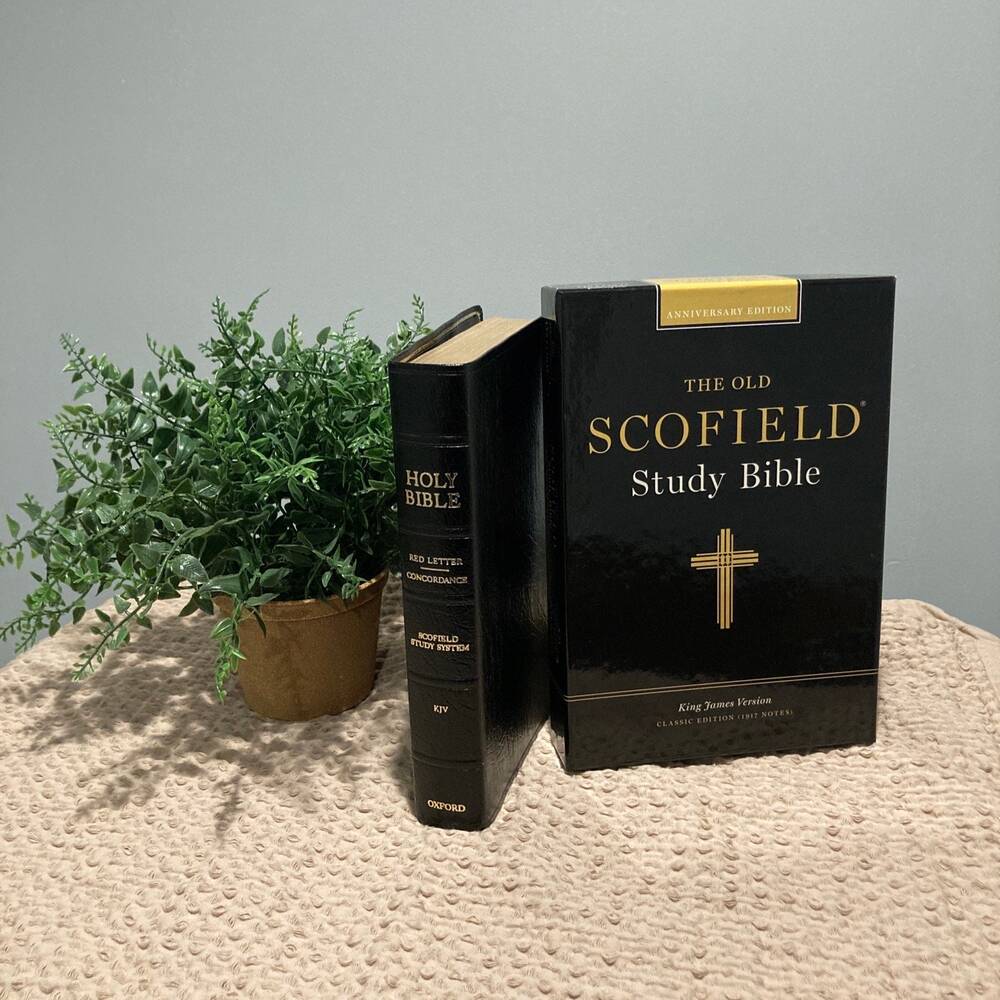Genuine Leather 1945 edition KJV Old Scofield Study Bible INDEXED